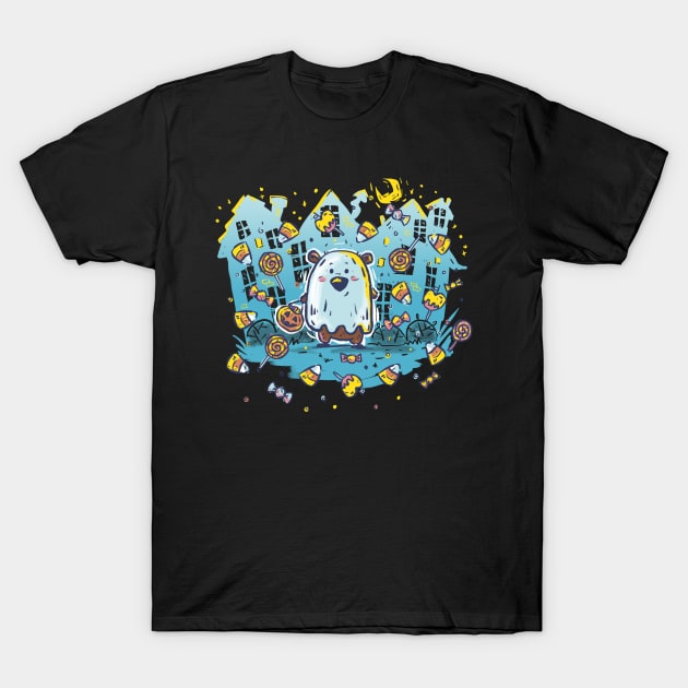 Boo Bear T-Shirt by Norse Dog Studio